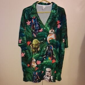 Star Wars Tropical Kids Shirt - Green